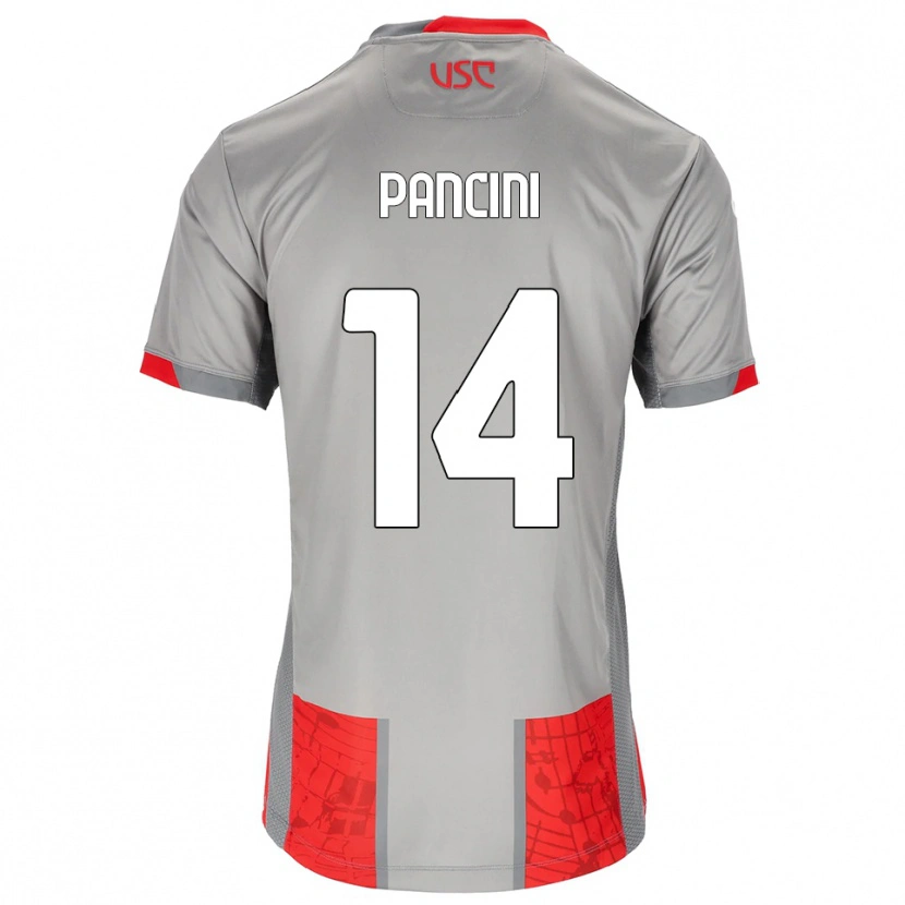 Danxen Kid Alex Pancini #14 Red Gray Home Jersey 2025/26 T-Shirt