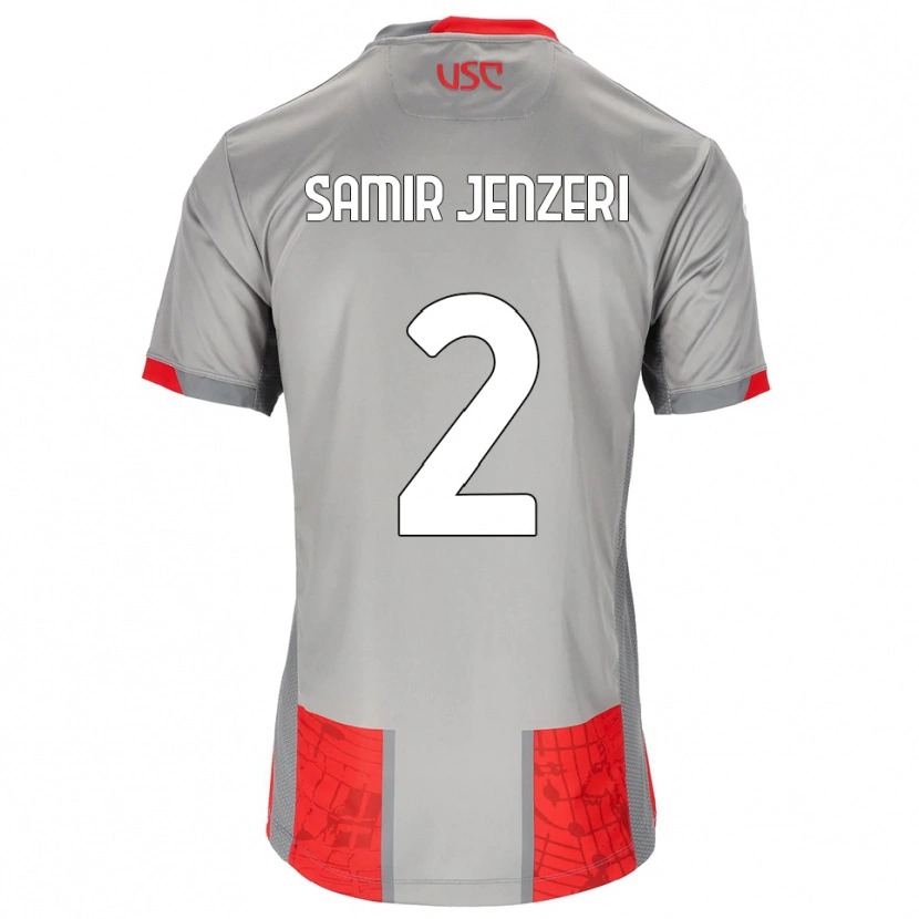 Danxen Kid Gabriele Samir Jenzeri #2 Red Gray Home Jersey 2025/26 T-Shirt