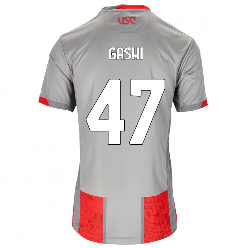 Danxen Kid Eduart Gashi #47 Red Gray Home Jersey 2025/26 T-Shirt
