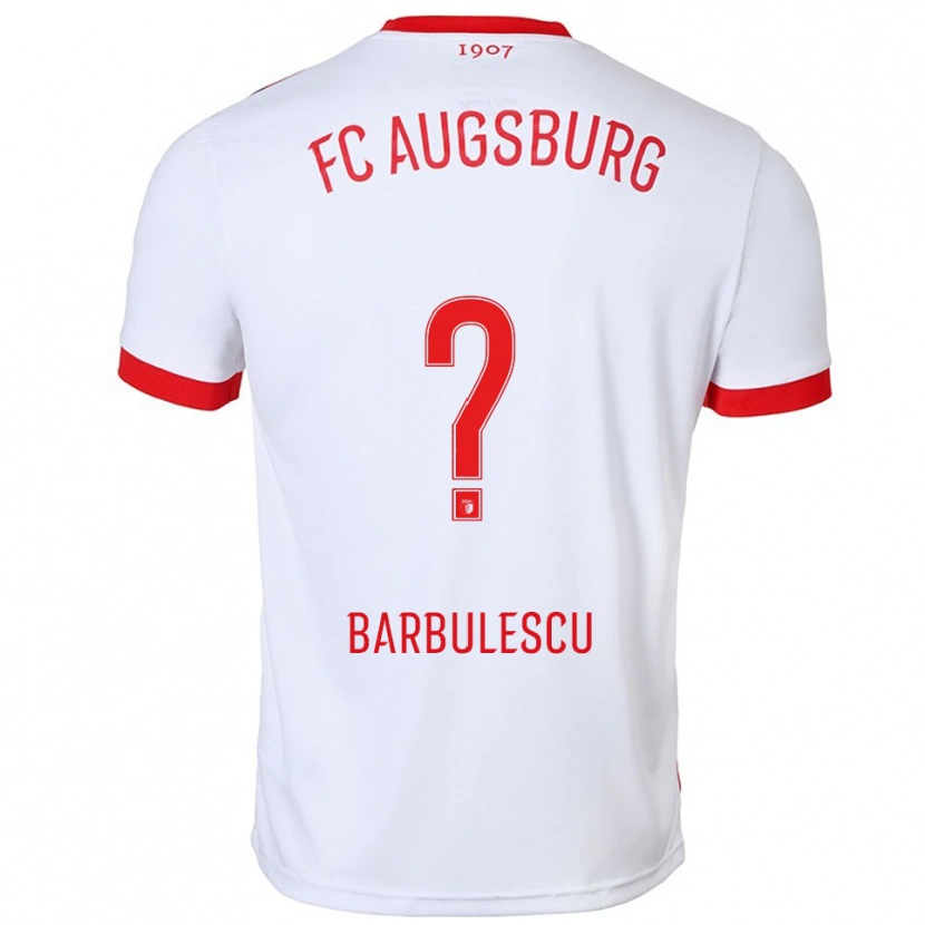 Danxen Kid Luca Bărbulescu #0 White Red Home Jersey 2025/26 T-Shirt