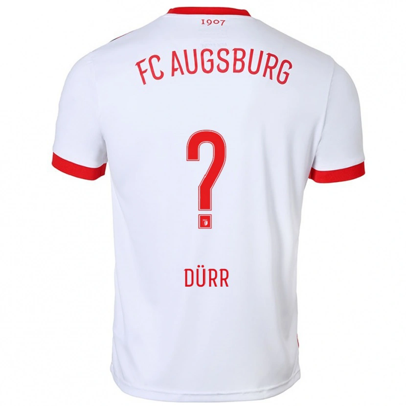 Danxen Kid Ismar Dürr #0 White Red Home Jersey 2025/26 T-Shirt