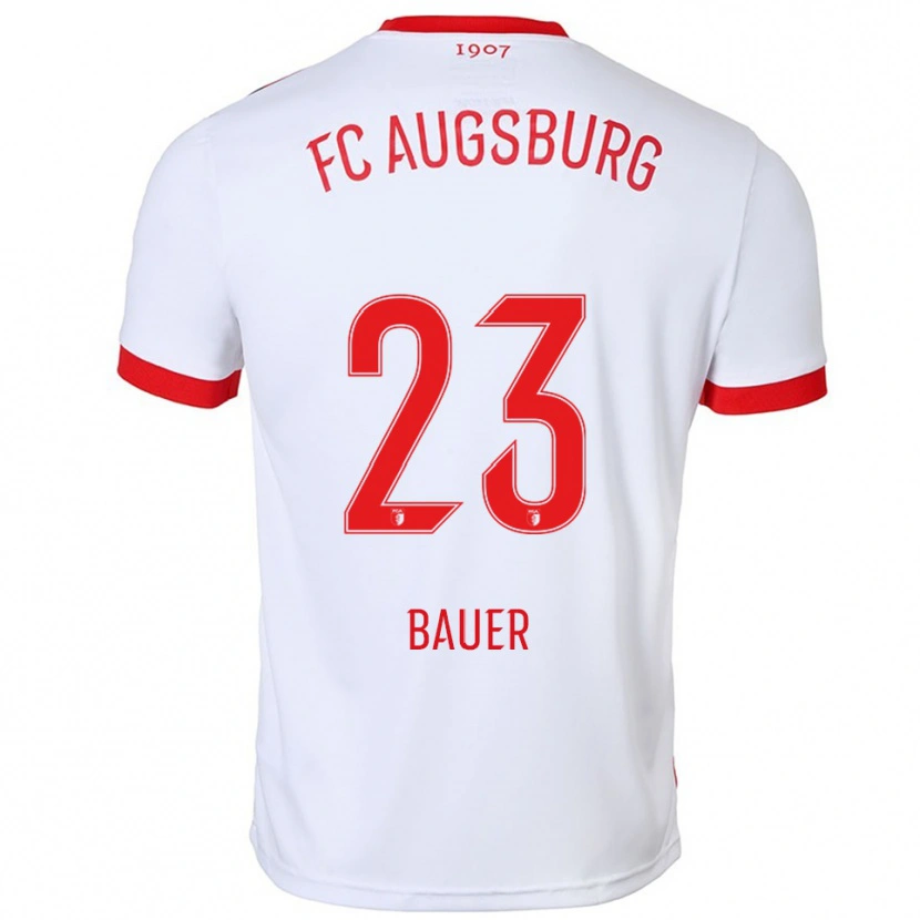 Danxen Kid Maximilian Bauer #23 White Red Home Jersey 2025/26 T-Shirt