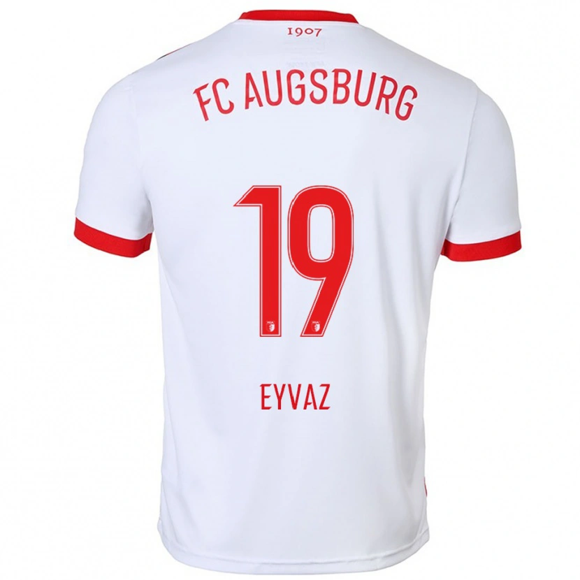 Danxen Kid Defne Eyvaz #19 White Red Home Jersey 2025/26 T-Shirt