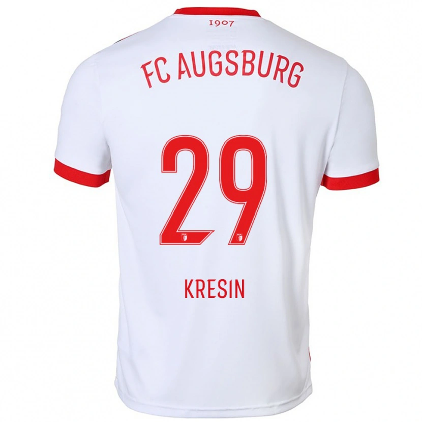 Danxen Kid Constantin Kresin #29 White Red Home Jersey 2025/26 T-Shirt