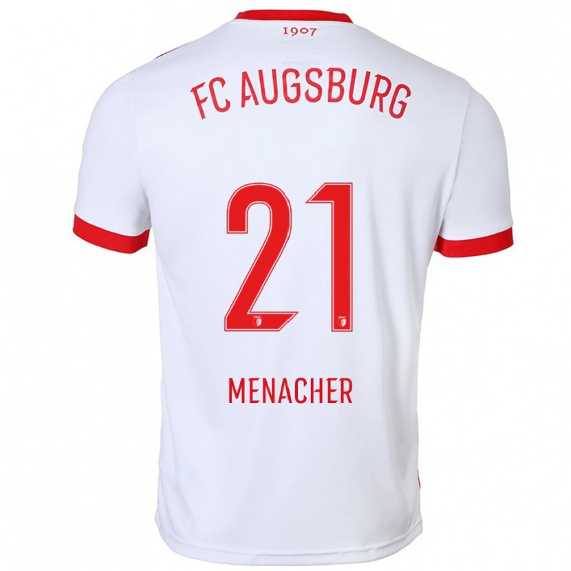 Danxen Kid Anton Menacher #21 White Red Home Jersey 2025/26 T-Shirt