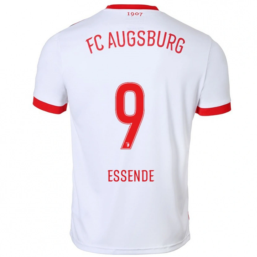 Danxen Kid Samuel Essende #9 White Red Home Jersey 2025/26 T-Shirt