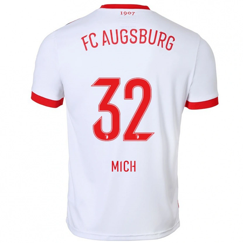 Danxen Kid Fabian Mich #32 White Red Home Jersey 2025/26 T-Shirt