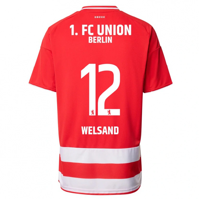 Danxen Kid Oskar Welsand #12 Red White Home Jersey 2025/26 T-Shirt