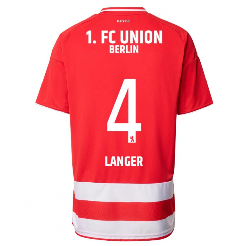 Danxen Kid Richard Langer #4 Red White Home Jersey 2025/26 T-Shirt