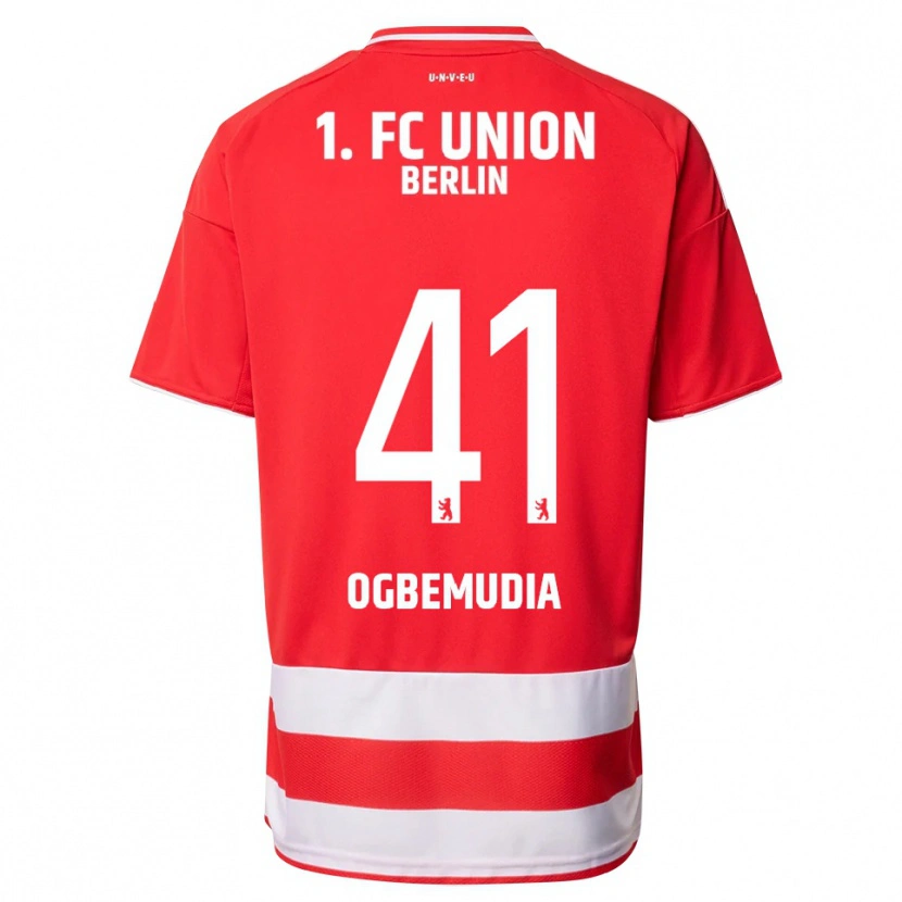 Danxen Kid Oluwaseun Ogbemudia #41 Red White Home Jersey 2025/26 T-Shirt