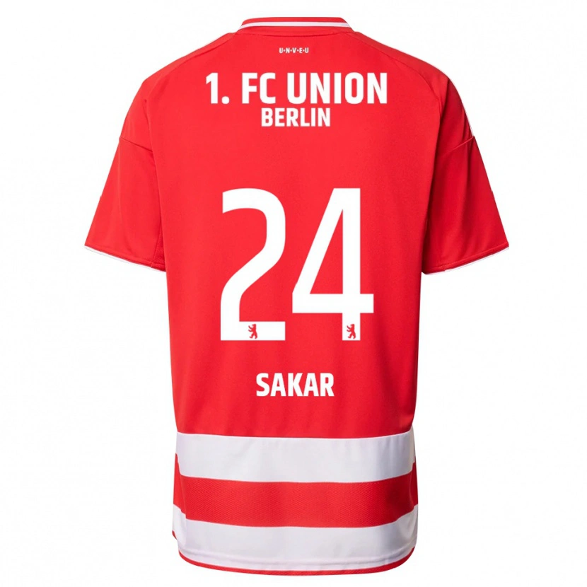 Danxen Kid Fatma Sakar #24 Red White Home Jersey 2025/26 T-Shirt