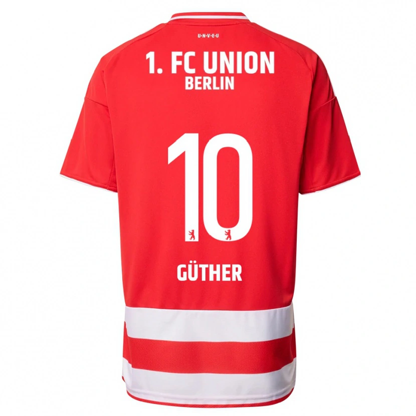 Danxen Kid Linus Güther #10 Red White Home Jersey 2025/26 T-Shirt