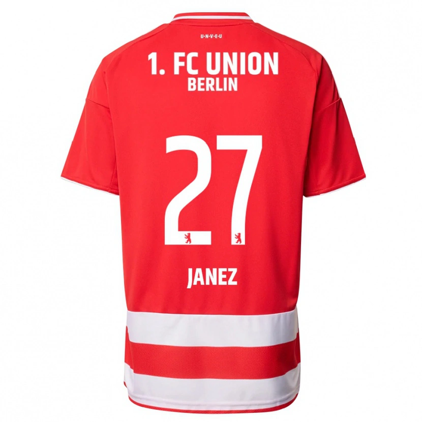 Danxen Kid Korina Janež #27 Red White Home Jersey 2025/26 T-Shirt