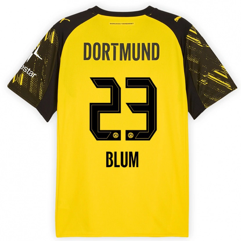Danxen Kid Caroline Blum #23 Yellow Black Home Jersey 2025/26 T-Shirt