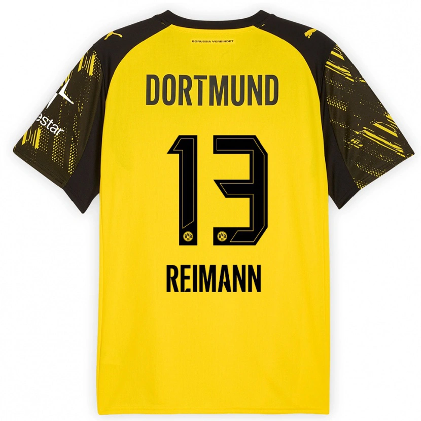 Danxen Kid Paula Reimann #13 Yellow Black Home Jersey 2025/26 T-Shirt