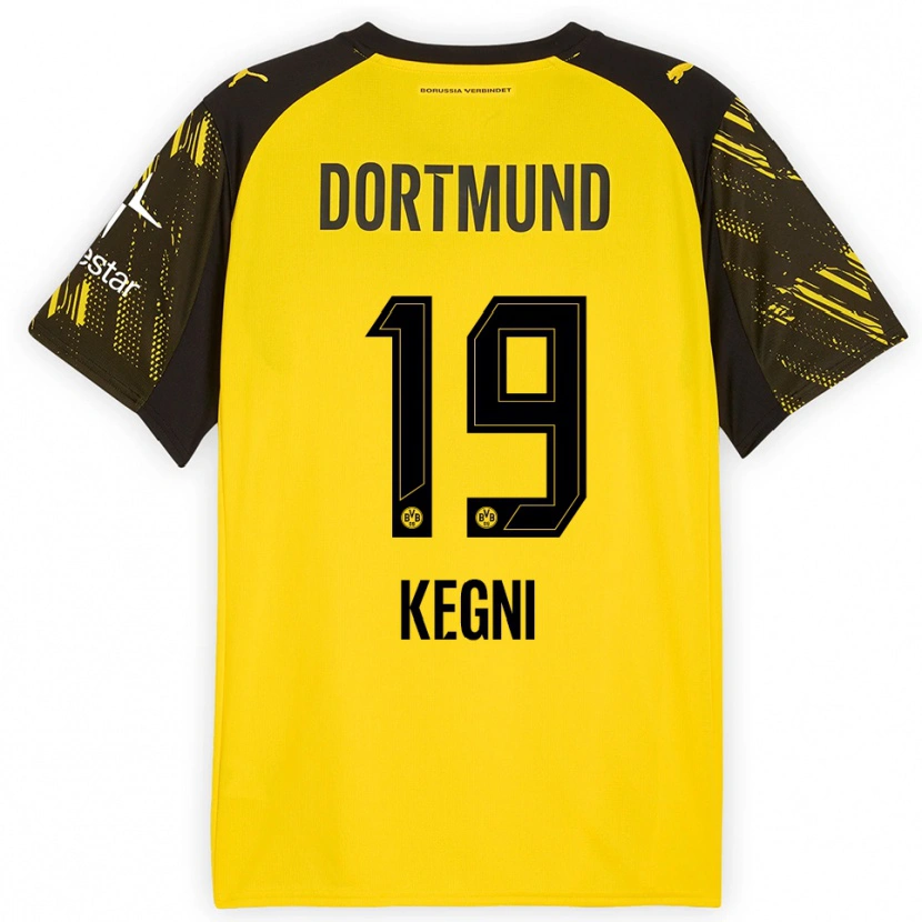 Danxen Kid Pharell Kegni #19 Yellow Black Home Jersey 2025/26 T-Shirt