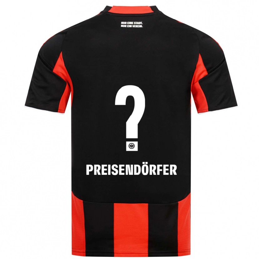 Danxen Kid Constantin Preisendörfer #0 Black Red Home Jersey 2025/26 T-Shirt
