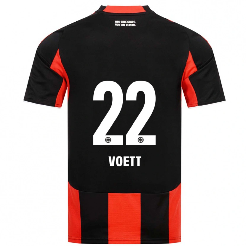 Danxen Kid Johannes Vött #22 Black Red Home Jersey 2025/26 T-Shirt
