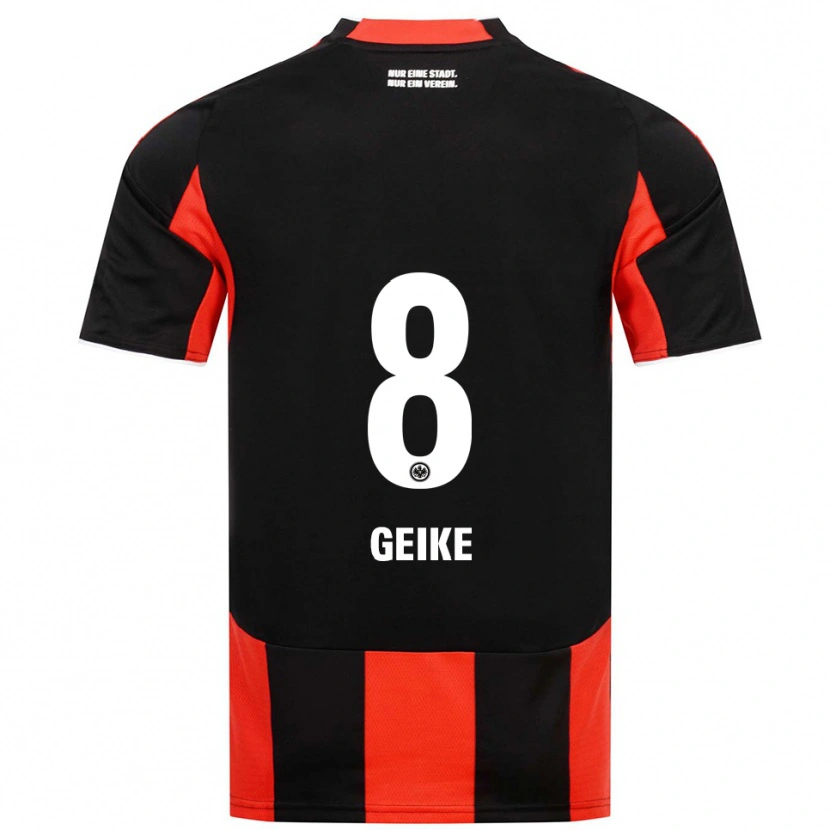 Danxen Kid Jonah Geike #8 Black Red Home Jersey 2025/26 T-Shirt