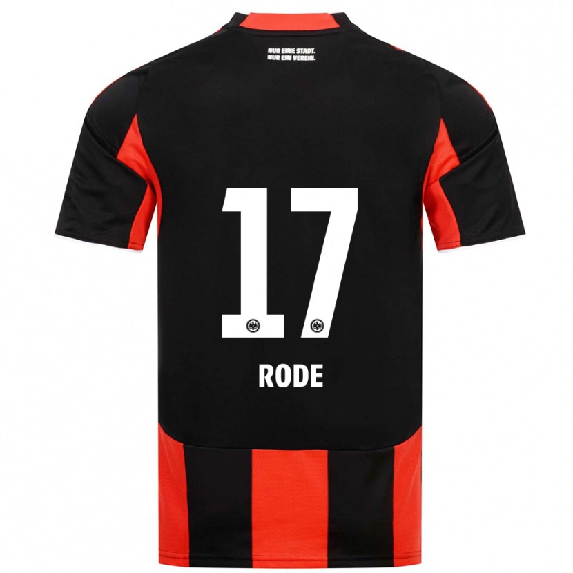 Danxen Kid Sebastian Rode #17 Black Red Home Jersey 2025/26 T-Shirt