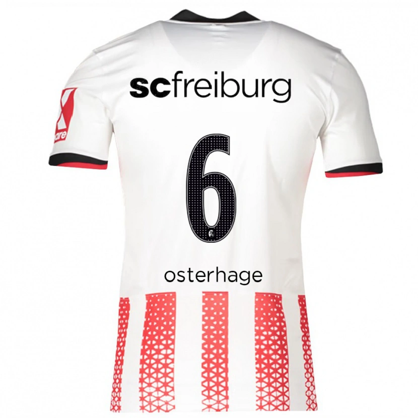 Danxen Kid Patrick Osterhage #6 White Red Home Jersey 2025/26 T-Shirt