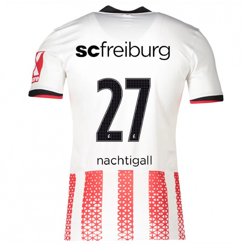 Danxen Kid Sophie Nachtigall #27 White Red Home Jersey 2025/26 T-Shirt