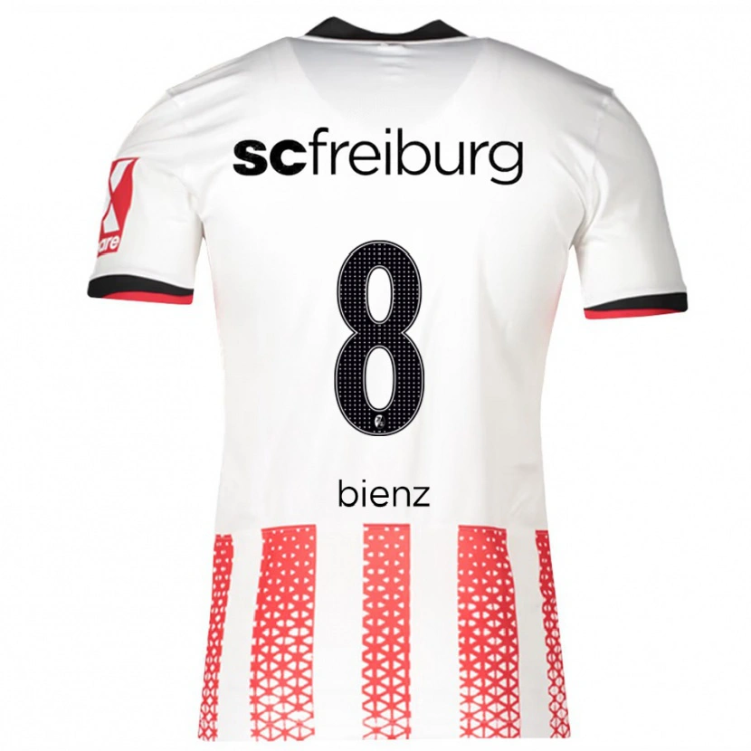 Danxen Kid Alena Bienz #8 White Red Home Jersey 2025/26 T-Shirt