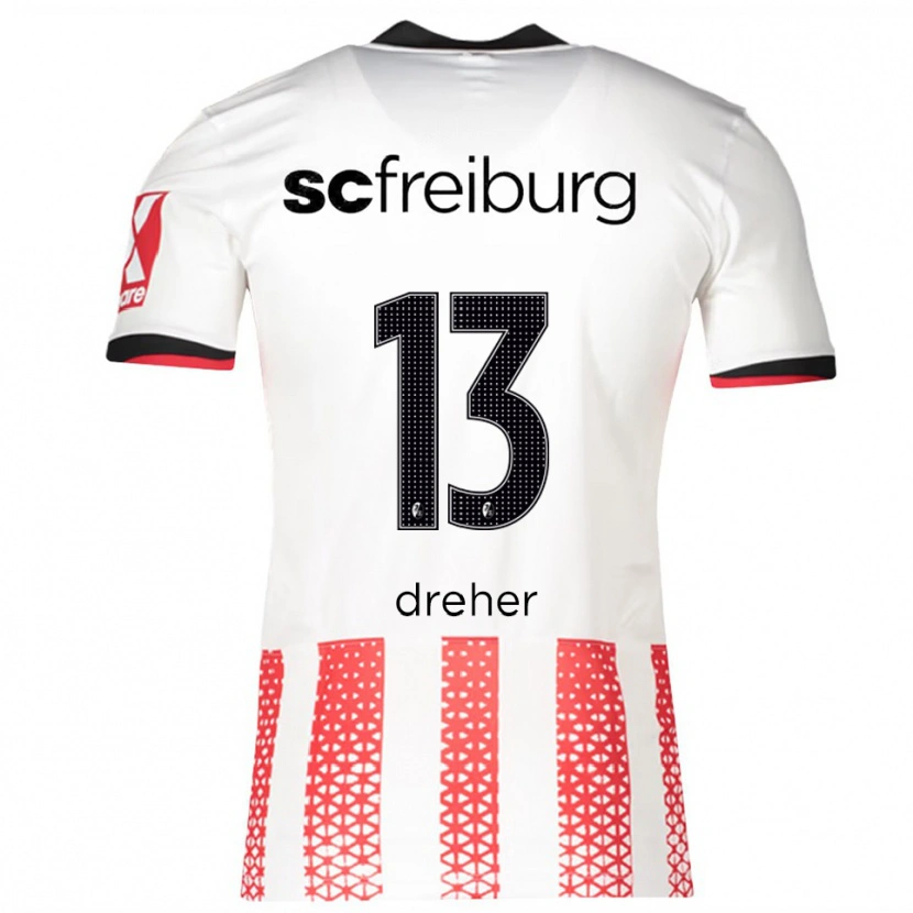 Danxen Kid Cedric Dreher #13 White Red Home Jersey 2025/26 T-Shirt