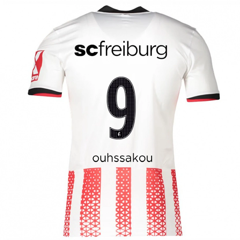 Danxen Kid Essad Ouhssakou #9 White Red Home Jersey 2025/26 T-Shirt