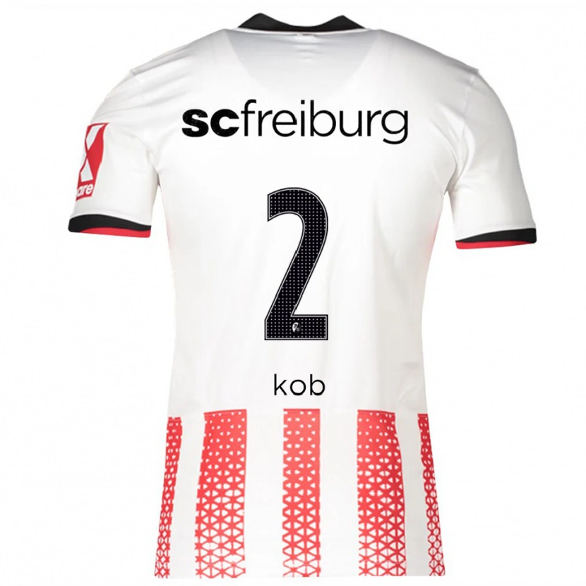 Danxen Kid Leon Koß #2 White Red Home Jersey 2025/26 T-Shirt