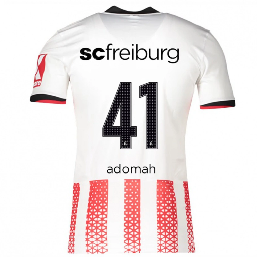 Danxen Kid Bismark Adomah #41 White Red Home Jersey 2025/26 T-Shirt