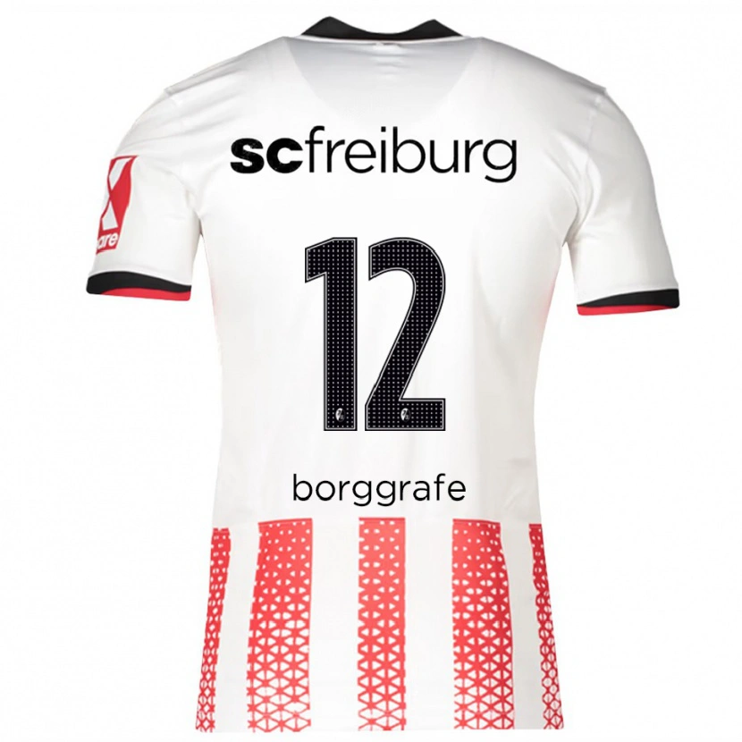 Danxen Kid Rafaela Borggräfe #12 White Red Home Jersey 2025/26 T-Shirt