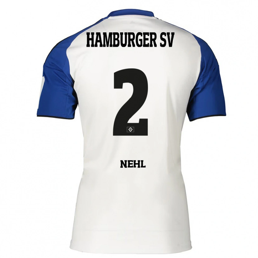 Danxen Kid Julius Nehl #2 White Blue Home Jersey 2025/26 T-Shirt