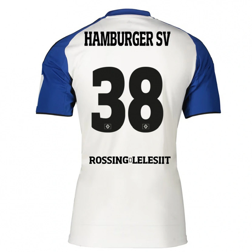 Danxen Kid Alexander Røssing-Lelesiit #38 White Blue Home Jersey 2025/26 T-Shirt