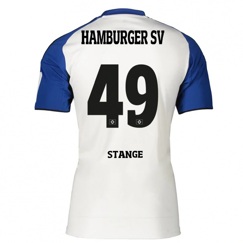 Danxen Kid Otto Stange #49 White Blue Home Jersey 2025/26 T-Shirt