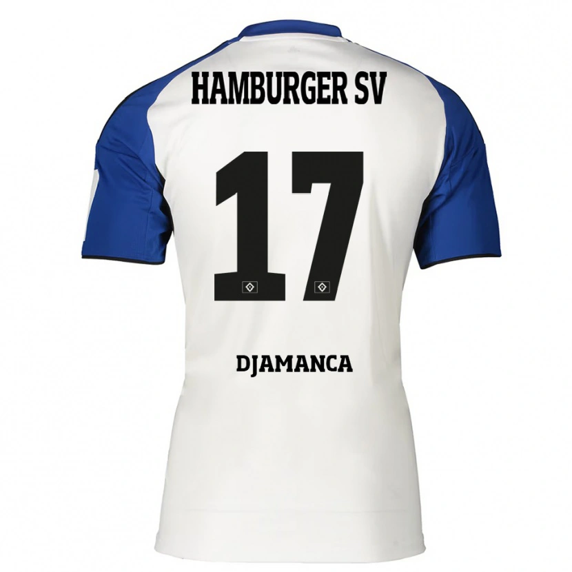 Danxen Kid Ismaila Djamanca #17 White Blue Home Jersey 2025/26 T-Shirt