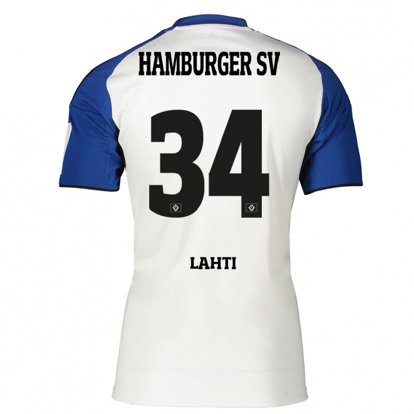 Danxen Kid Elias Lahti #34 White Blue Home Jersey 2025/26 T-Shirt