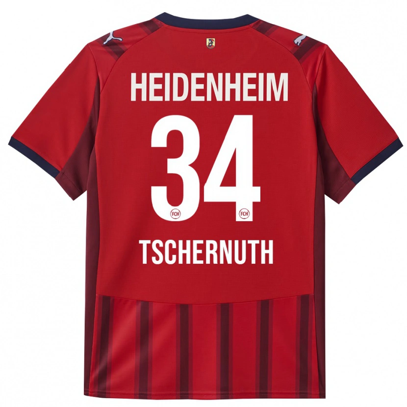 Danxen Kid Paul Tschernuth #34 Red Navy Home Jersey 2025/26 T-Shirt