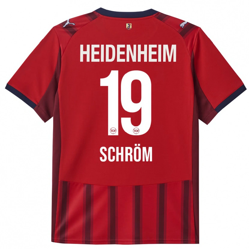 Danxen Kid Aline Schröm #19 Red Navy Home Jersey 2025/26 T-Shirt
