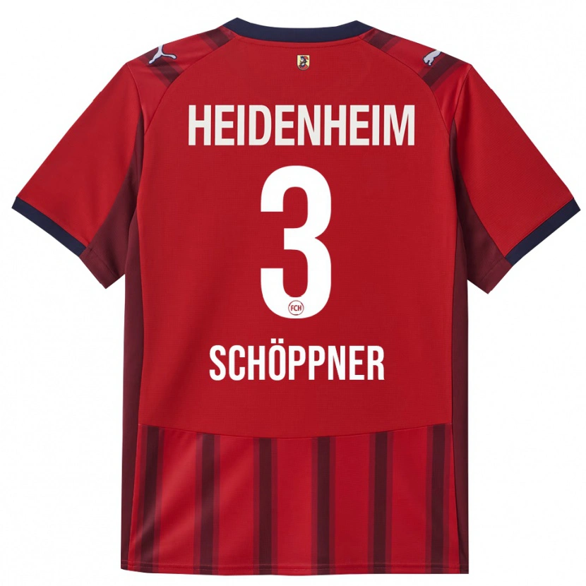 Danxen Kid Jan Schöppner #3 Red Navy Home Jersey 2025/26 T-Shirt