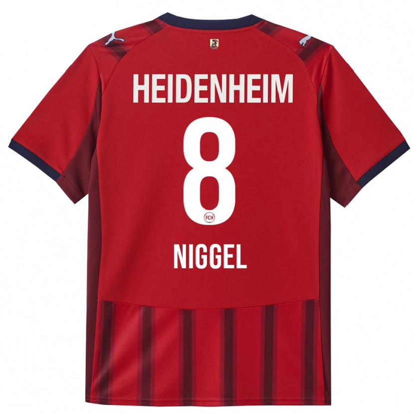 Danxen Kid Henrik Niggel #8 Red Navy Home Jersey 2025/26 T-Shirt