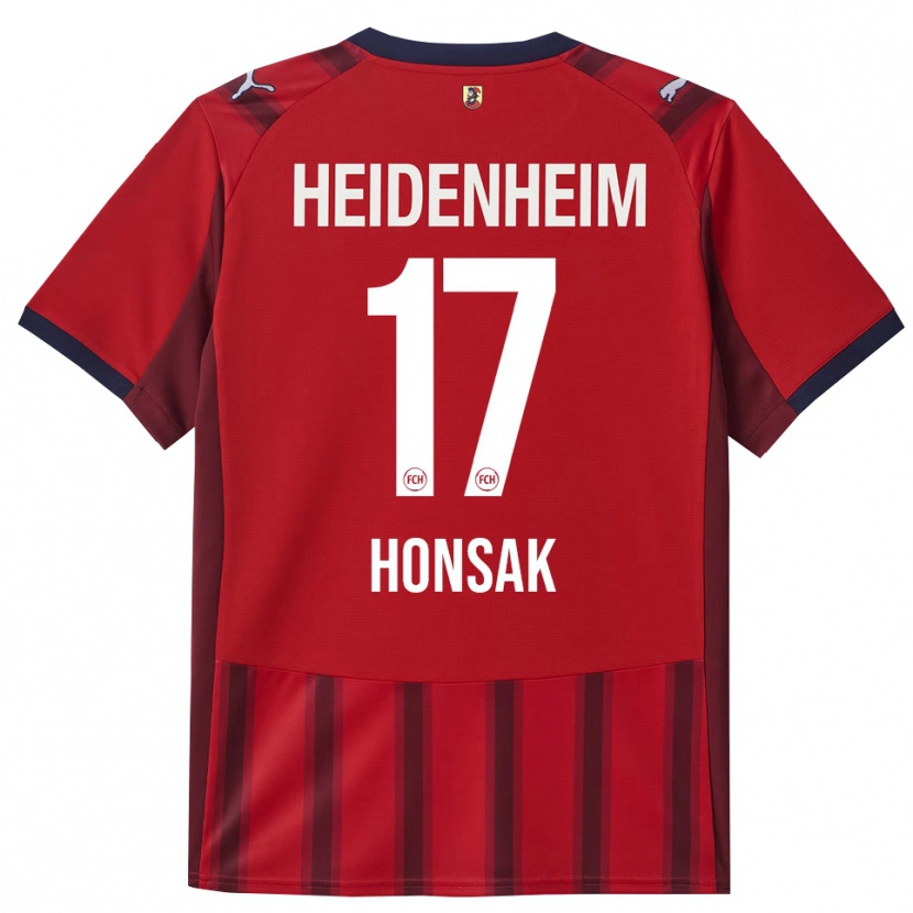 Danxen Kid Mathias Honsak #17 Red Navy Home Jersey 2025/26 T-Shirt
