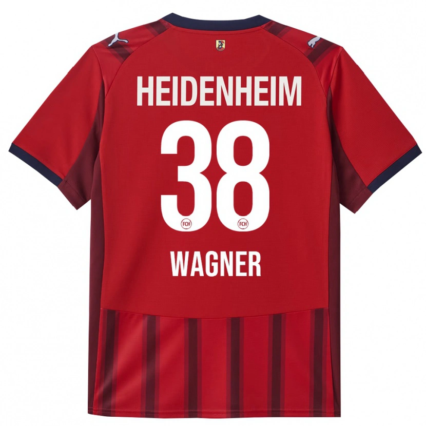Danxen Kid Yannik Wagner #38 Red Navy Home Jersey 2025/26 T-Shirt