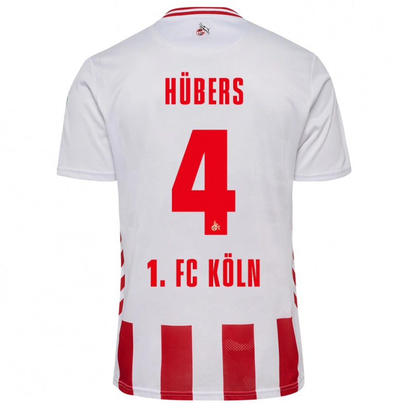 Danxen Kid Timo Hübers #4 White Red Home Jersey 2025/26 T-Shirt