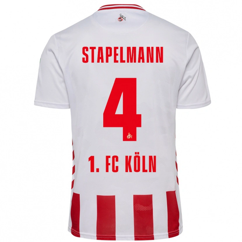 Danxen Kid Luis Stapelmann #4 White Red Home Jersey 2025/26 T-Shirt