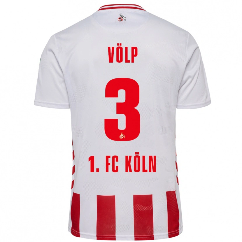 Danxen Kid Lennard Völp #3 White Red Home Jersey 2025/26 T-Shirt
