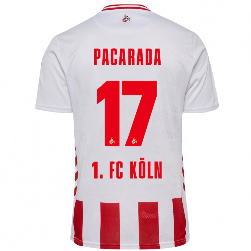 Danxen Kid Leart Paçarada #17 White Red Home Jersey 2025/26 T-Shirt