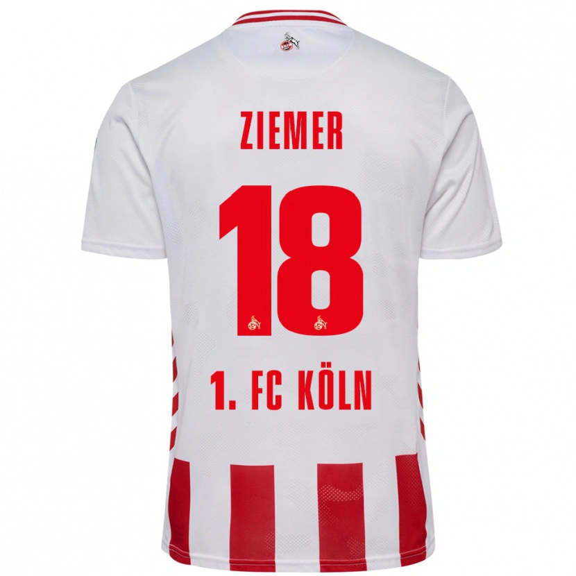 Danxen Kid Taylor Ziemer #18 White Red Home Jersey 2025/26 T-Shirt