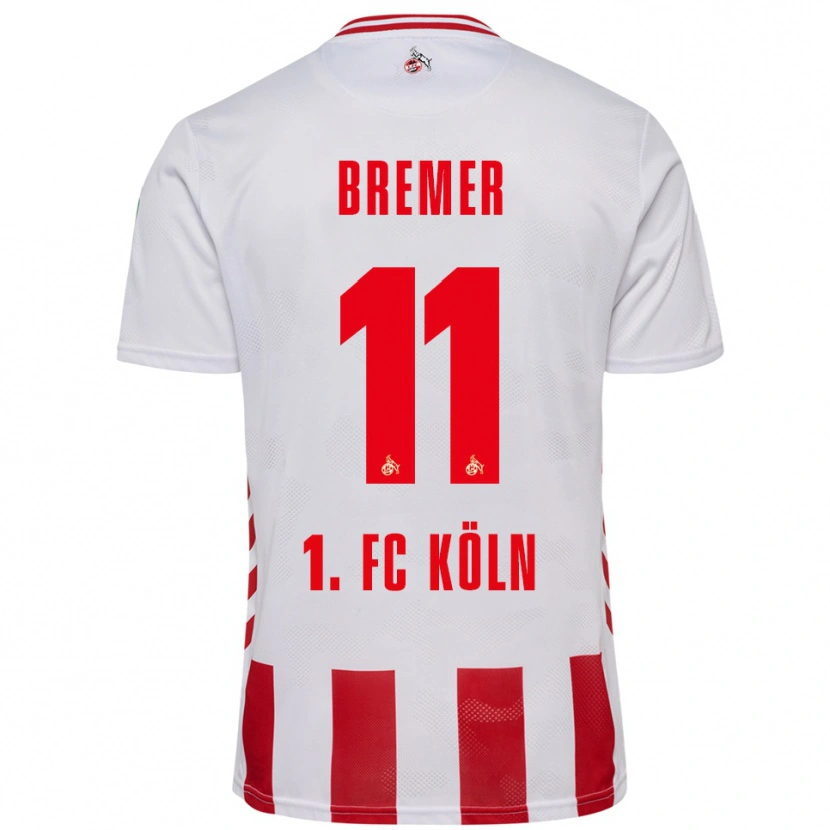 Danxen Kid Pauline Bremer #11 White Red Home Jersey 2025/26 T-Shirt