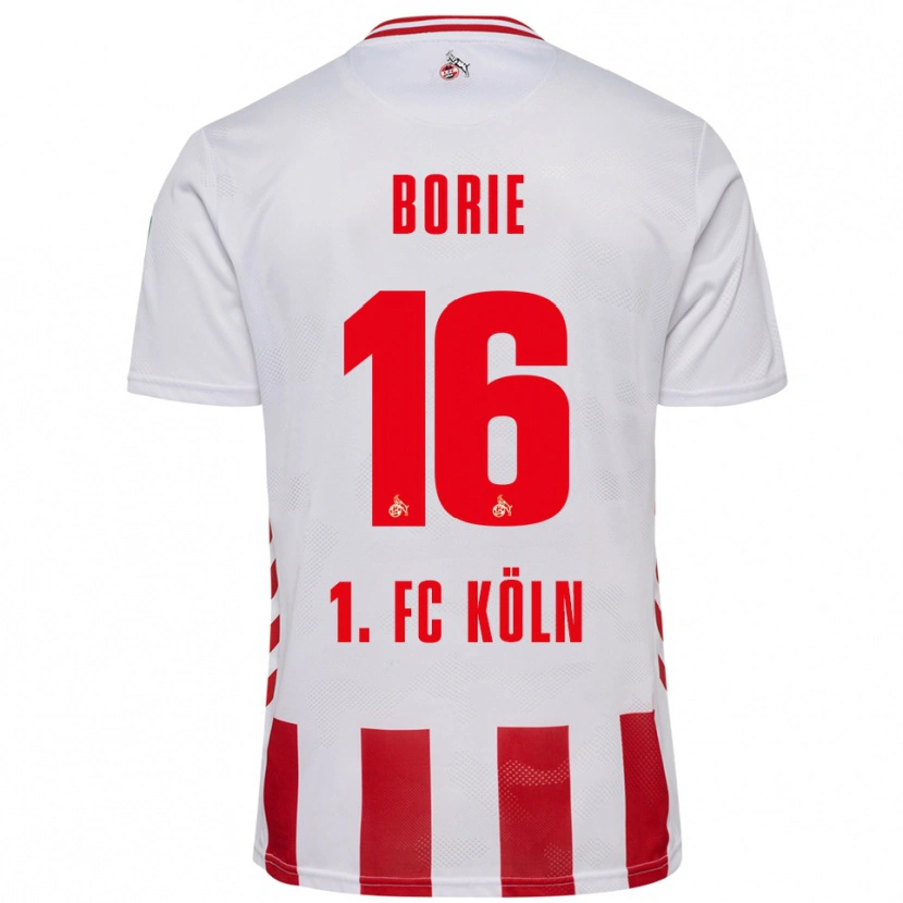 Danxen Kid Etienne Borie #16 White Red Home Jersey 2025/26 T-Shirt